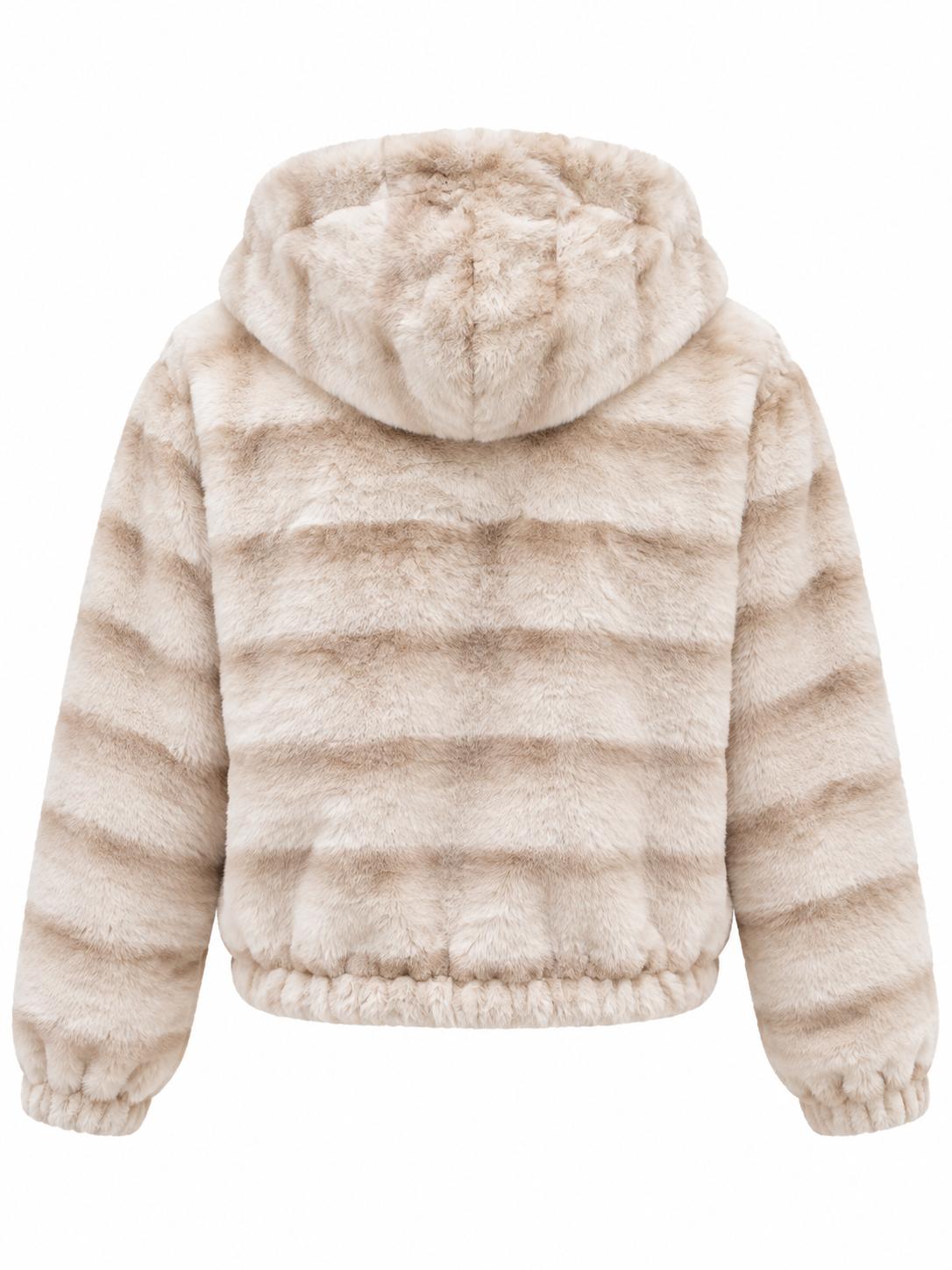 Hoodie/ Cream and Beige