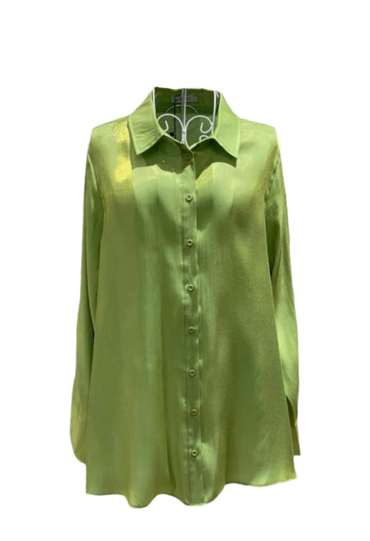 Lime Green Viscose Shirt