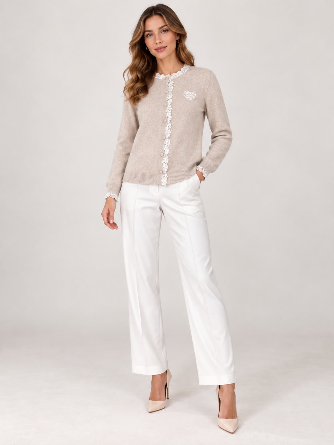 Cardigan/ Beige
