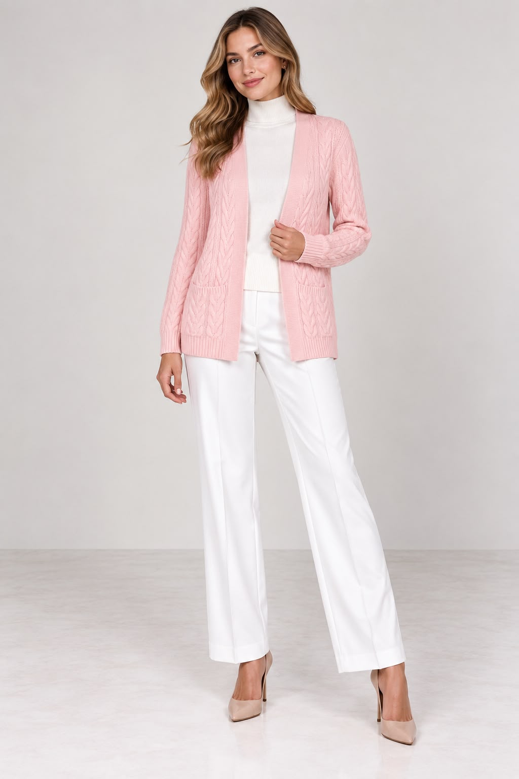 Cardigan/ Pastel Pink