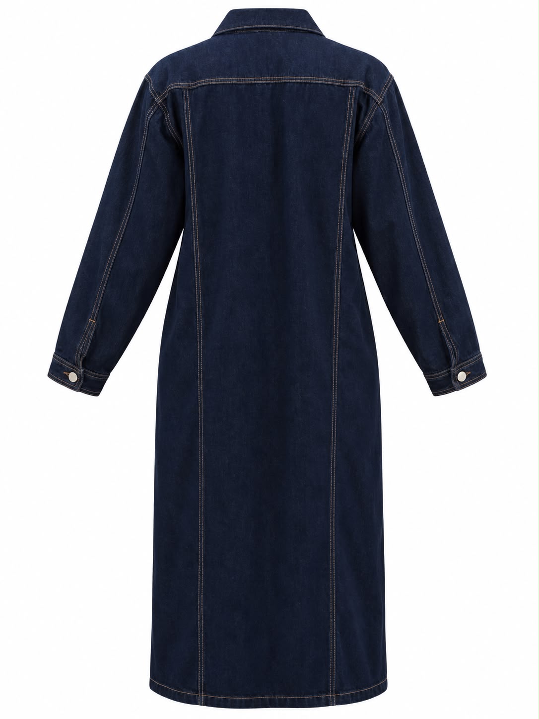 Trench Coat / Navy Denim