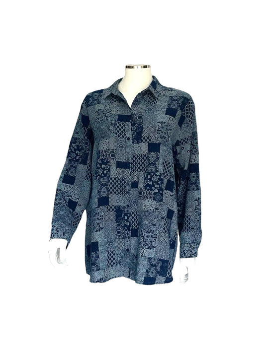 Navy Blue Blocky Shirt