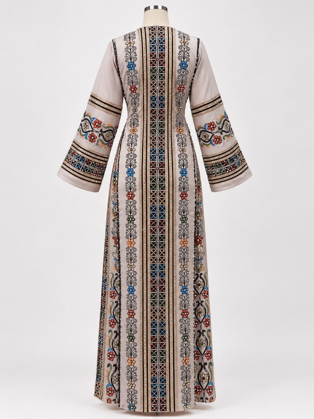 Palestinian Jalabiya/ Beige