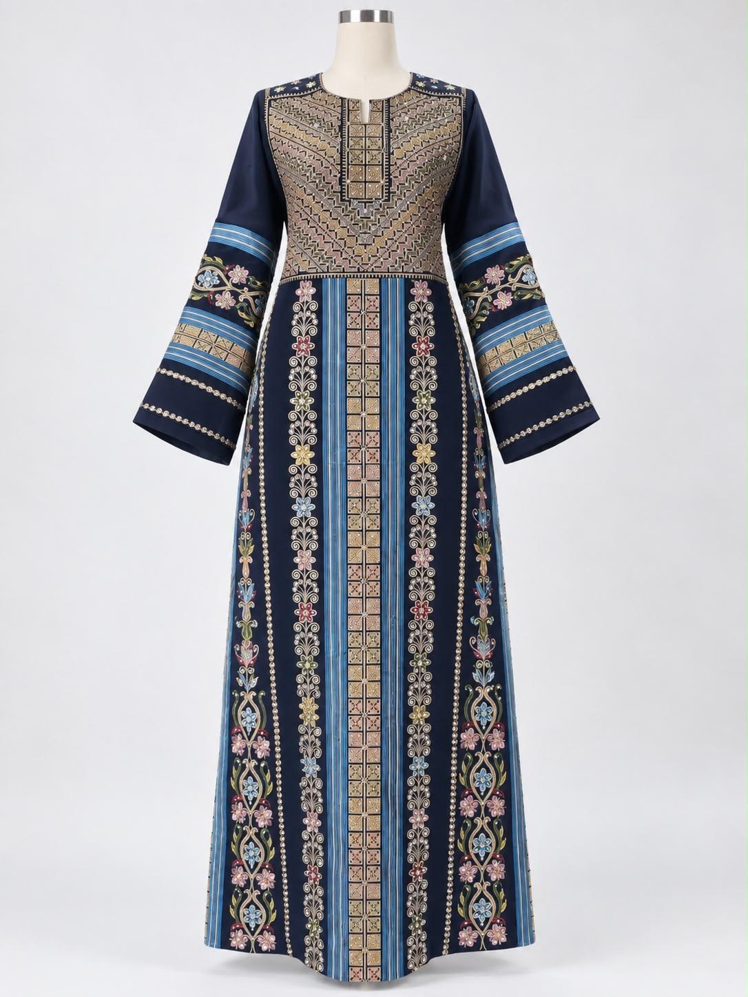 Palestinian Jalabiya/ Navy